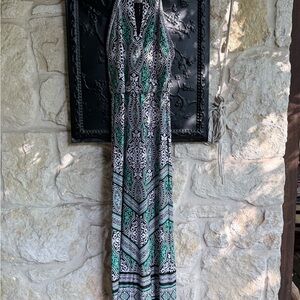 White House Black Market Classy Halter Maxi Dress